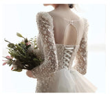 French Style Fishtail Light Wedding Dress Bride Temperament