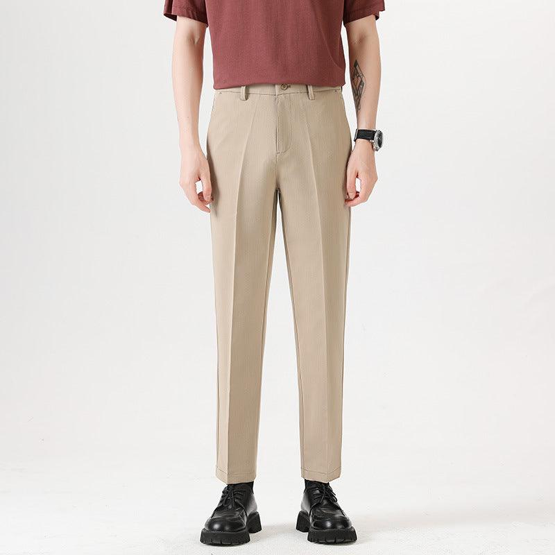 Casual Small Trousers Stretch Pencil Pants Men's - WOMONA.COM