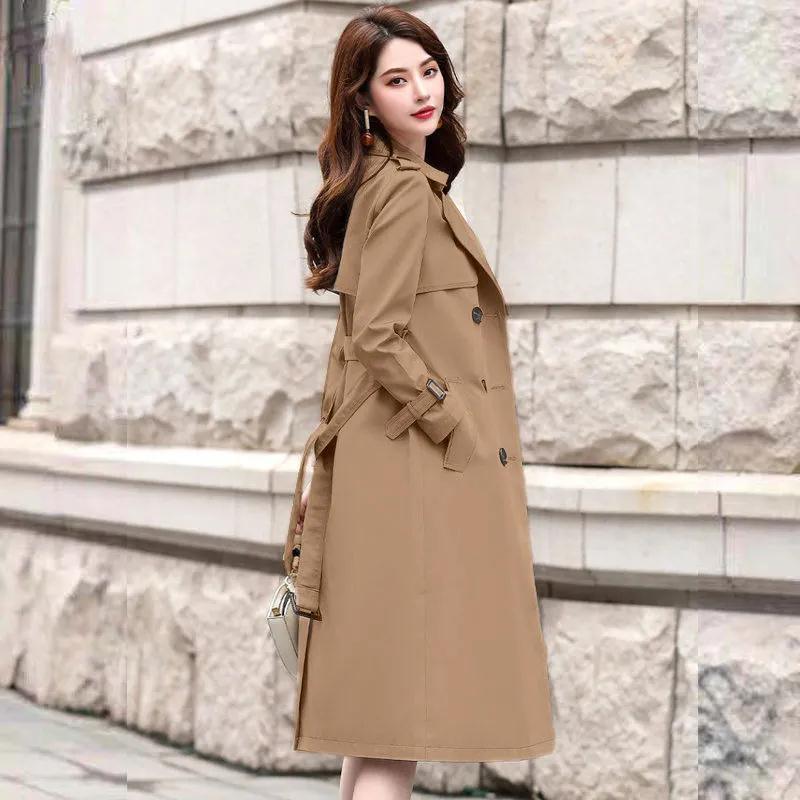 Silky Draping Effect Women's Clothing Overknee Coat - WOMONA.COM