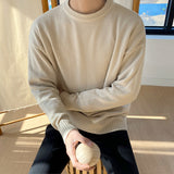 Korean Men's Round Neck Sweater Autumn And Winter - WOMONA.COM