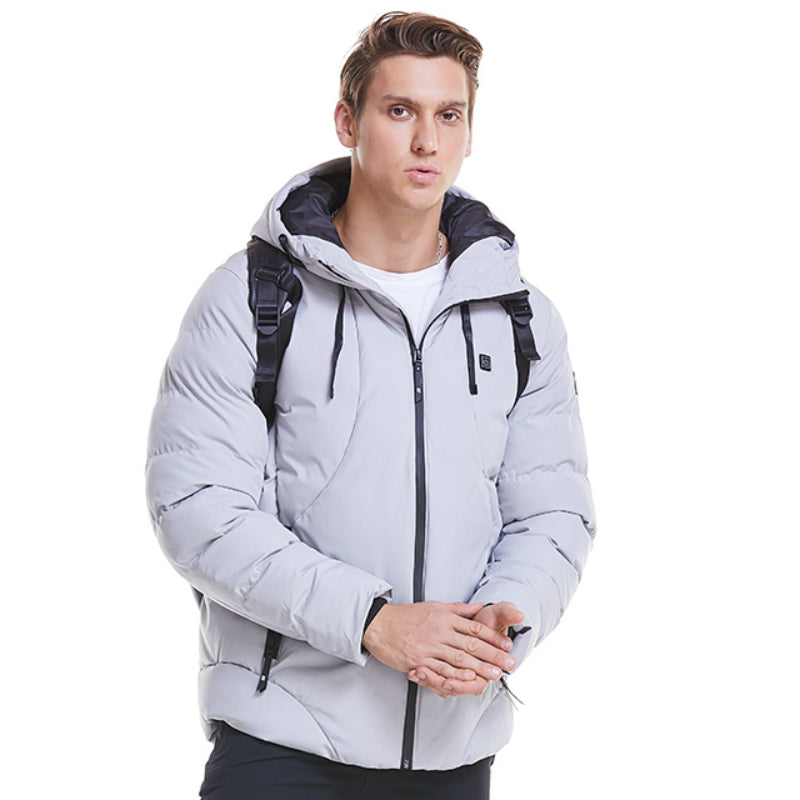 New Men Women Cotton Coat USB Smart Electric Heated Jackets Winter - WOMONA.COM