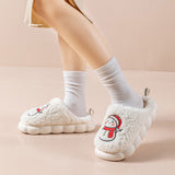 Cute Snowman Slippers Winter Indoor