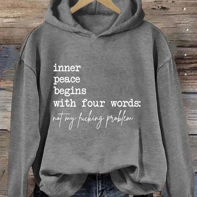 Inner Peace Begins With Four Words - WOMONA.COM