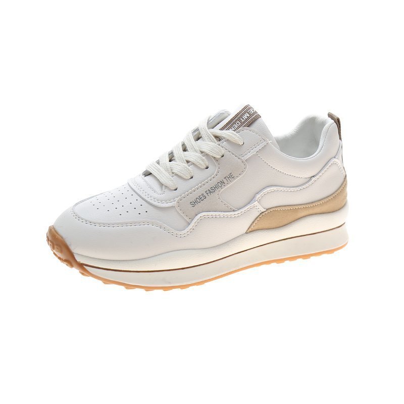 Breathable Low Top Flat Bottom Female Lace-up Casual Shoes - WOMONA.COM