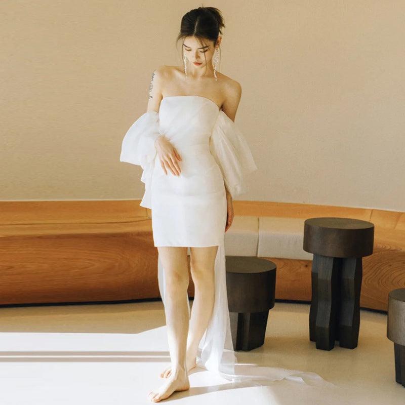 Small Light Wedding Dress Short Super Fairy - WOMONA.COM