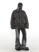 Thickening Stand Collar Short Down Jacket