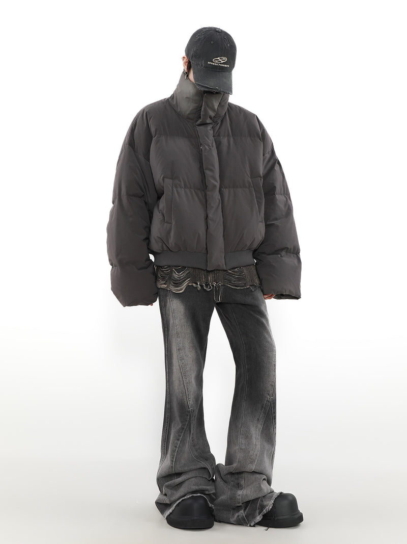 Thickening Stand Collar Short Down Jacket