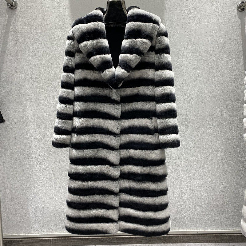 Versatile Standing Collar Fur Jacket