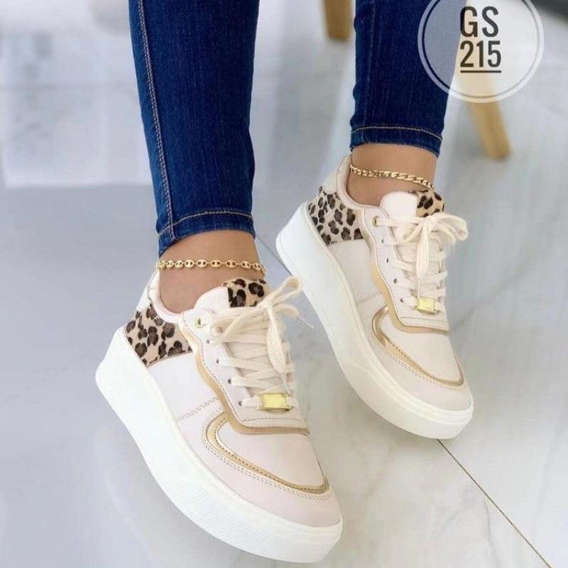 Lace-up Comfortable Sports Casual Women's Sneakers - WOMONA.COM