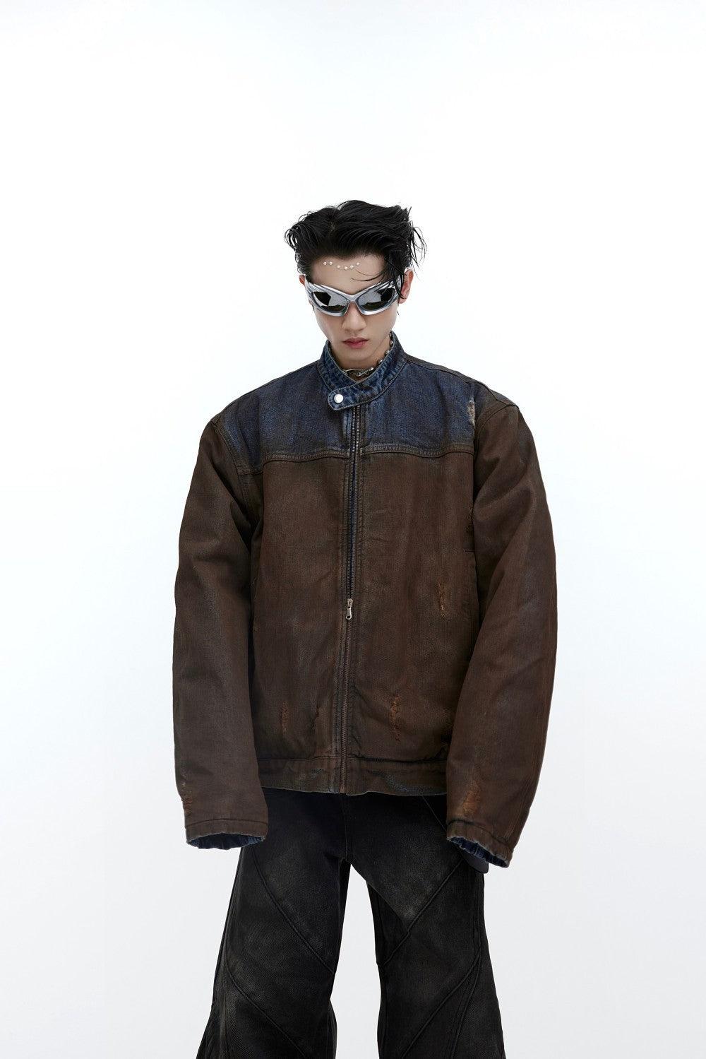 Washed And Damaged Denim Jackets - WOMONA.COM