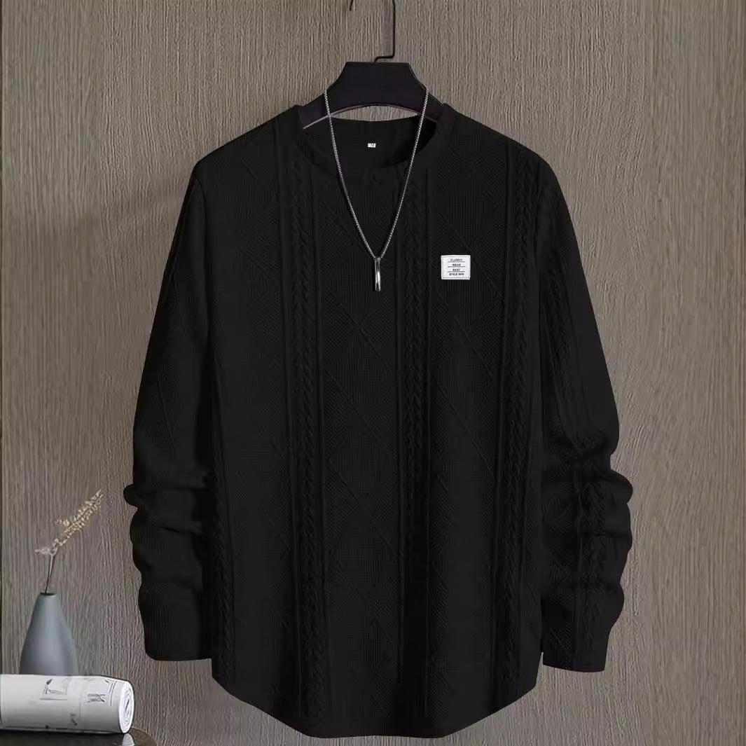 Men's Letter Collage Chest Casual Sweatshirt - WOMONA.COM