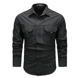 Retro Workwear Shirt Men's - WOMONA.COM