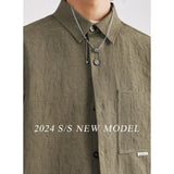 Men's Long Sleeve Shirt Coat - WOMONA.COM