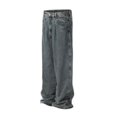 Distressed Washed Loose Jeans For Men - WOMONA.COM