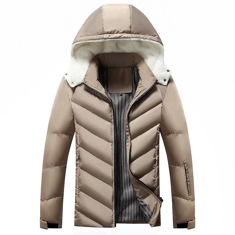 Men's Fashion Casual Cold-proof Cotton-padded Clothing - WOMONA.COM