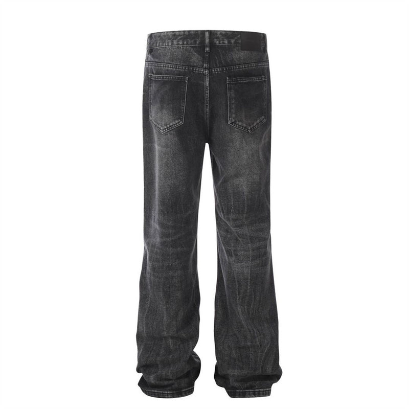 Old Washing Water Jeans mit weitem Bein für Herren