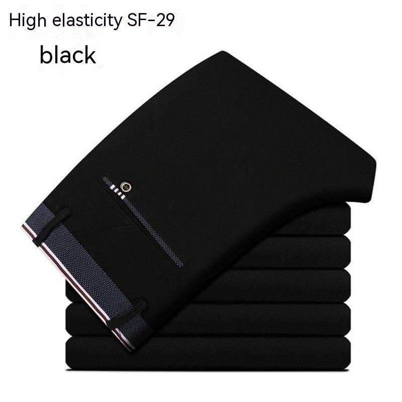 Suit Pants Middle-aged High Elastic Casual Pants - WOMONA.COM