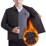 Middle-aged Men's Casual Jacket Autumn Outerwear Top - WOMONA.COM