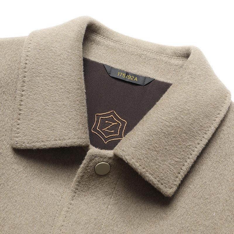 Double-faced Woolen Goods Wool Polo Collar Jacket