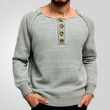 Solid Color Long Sleeve Base Lightweight Sweater - WOMONA.COM