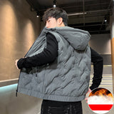 Down Vest Men's Jacket Fleece Warm And Fashionable - WOMONA.COM