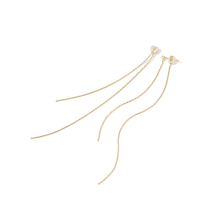 Gold-Tone Tassel Earrings
