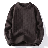 Knitted Men's New Fashion Round Neck Sweater