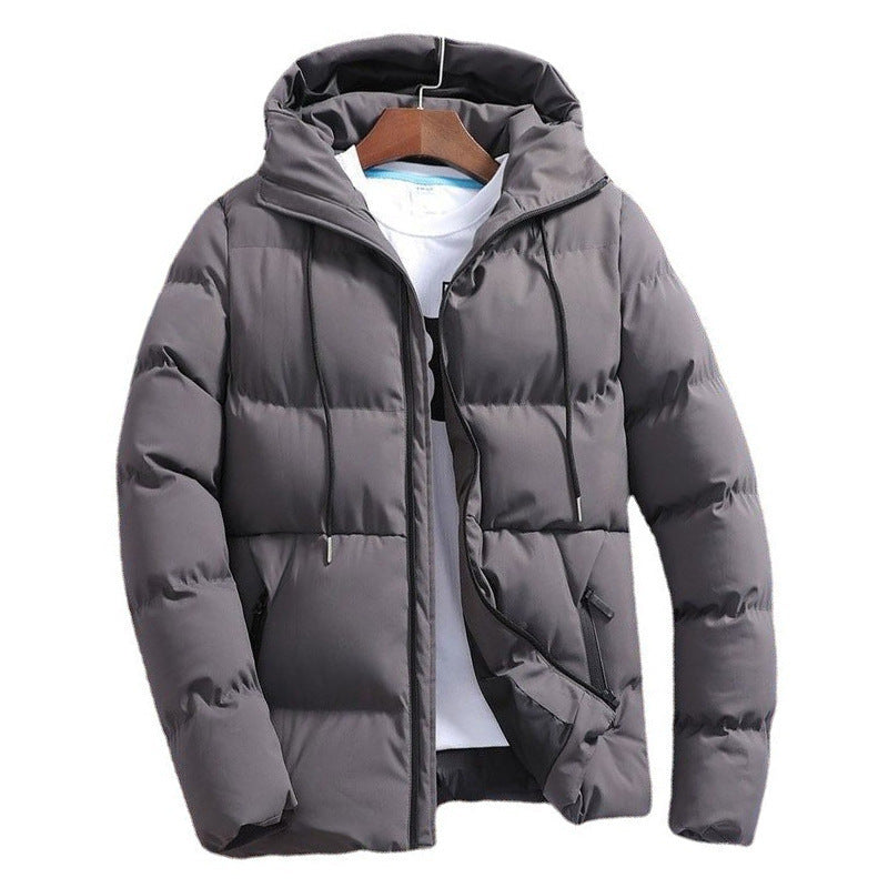 New Men's Pure Cotton Padded Jacket Hooded Coat - WOMONA.COM