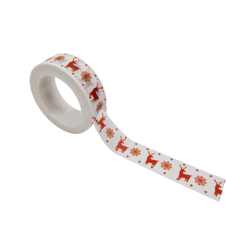 Christmas DIY gift sticker pocket and paper tape - WOMONA.COM