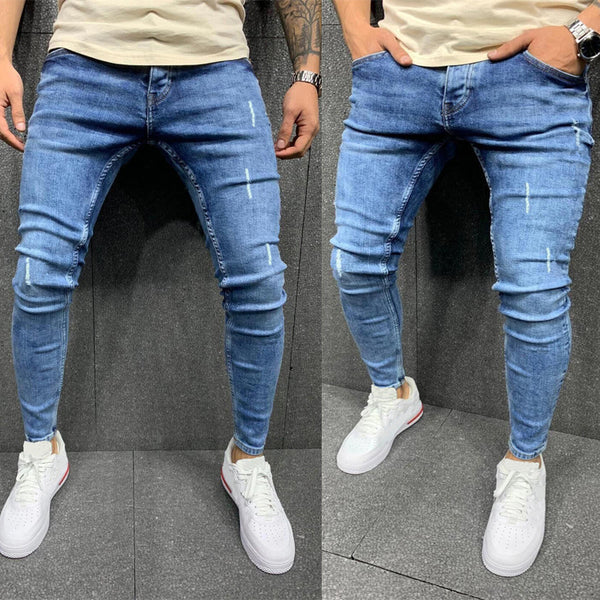 Zerrissene, modische, personalisierte Stretch-Jeans für Herren