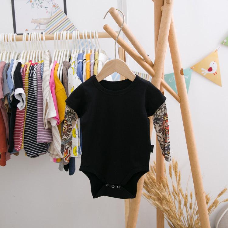Baby summer wrap fart baby onesie - WOMONA.COM