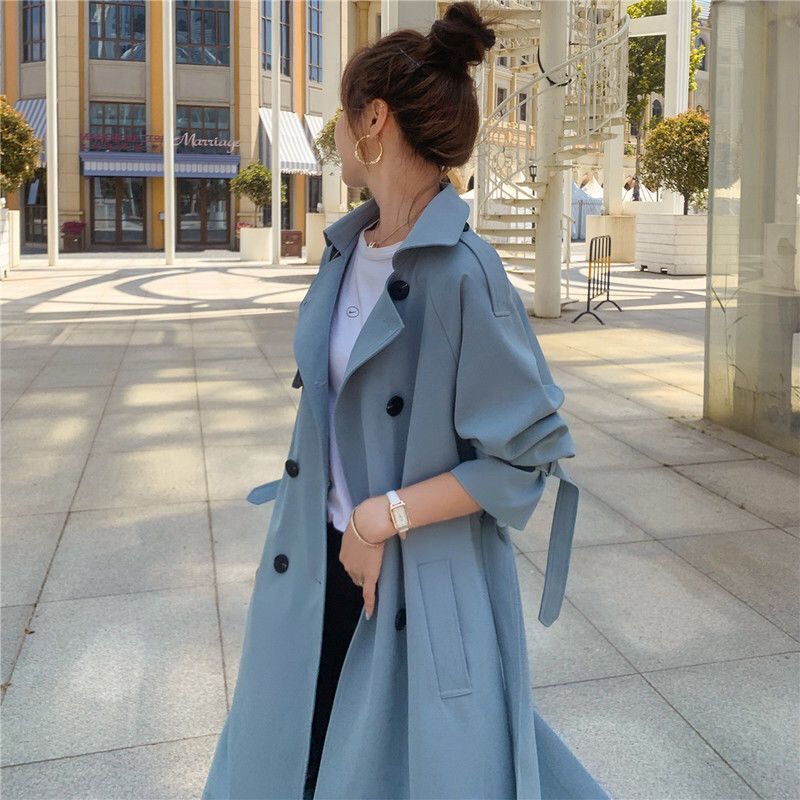 British Style Trench Coat Women's - WOMONA.COM