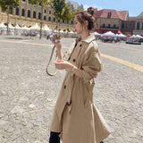 British Style Trench Coat Women's - WOMONA.COM