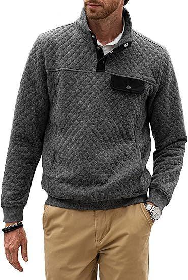 Simple Trendy Loose Sweater Long Sleeve Stand Collar Men - WOMONA.COM