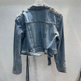 Popular Street Cool Button Denim Coat - WOMONA.COM