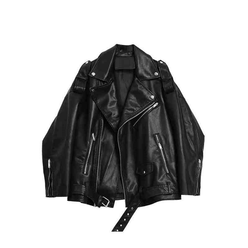 Leather Coat Women's Autumn All-matching - WOMONA.COM