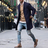 Fashion Winter Men's Trench Long Jackets Coats - WOMONA.COM