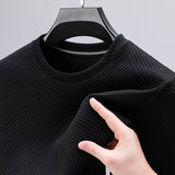 Spring And Autumn New Men's Round Neck Base Inner Wear Outer Wear Top