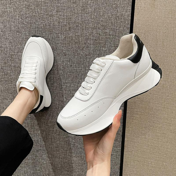 Leather Sports Casual Shoes - WOMONA.COM