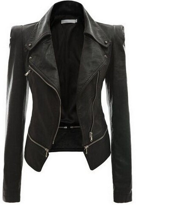 Motorcycle leather jacket - WOMONA.COM