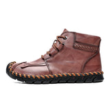 Leather shoes leather men casual shoes - WOMONA.COM