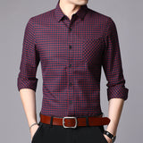 Autumn And Winter Men's New Shirts Business Men's Long Sleeves - WOMONA.COM