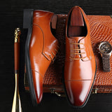 British style business shoes for men - WOMONA.COM