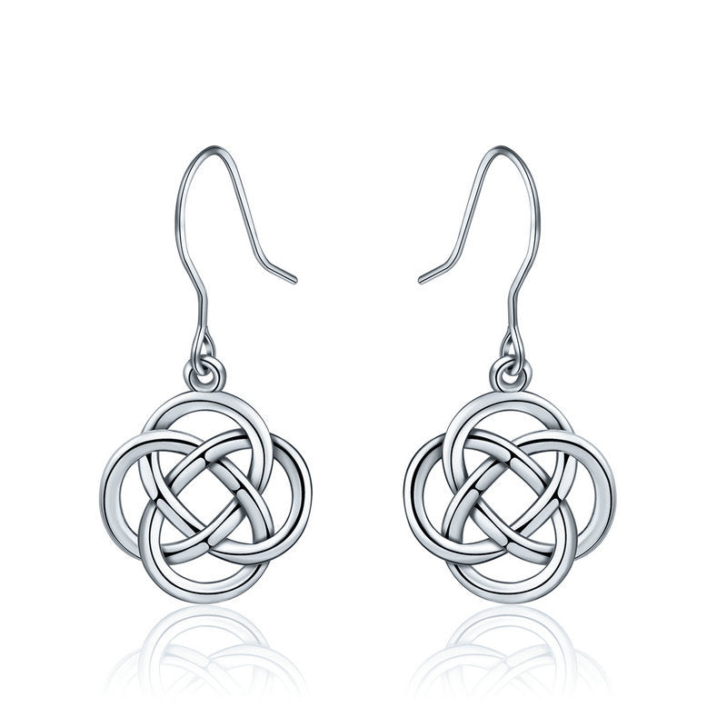 Simple Celtic knot earrings - WOMONA.COM