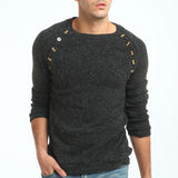 Men Button Splicing Sweater