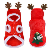 Pet flannel elk christmas clothes - WOMONA.COM