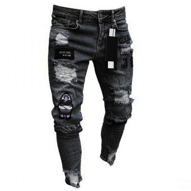 Men's Denim Trousers – White, Black or Blue