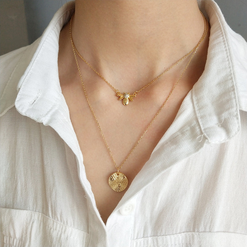 bee necklace - WOMONA.COM