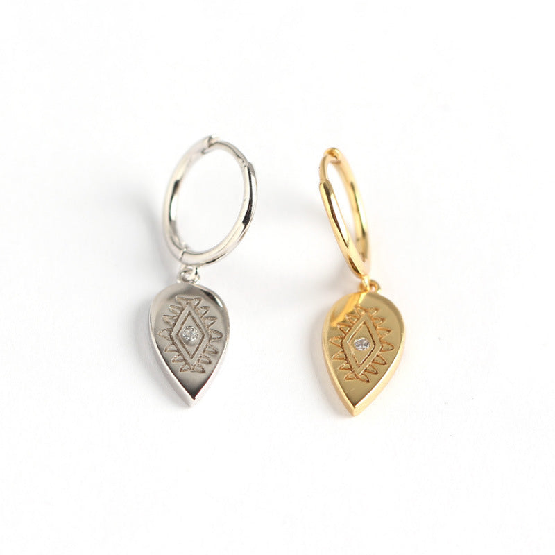 Women's earrings with diamond - WOMONA.COM