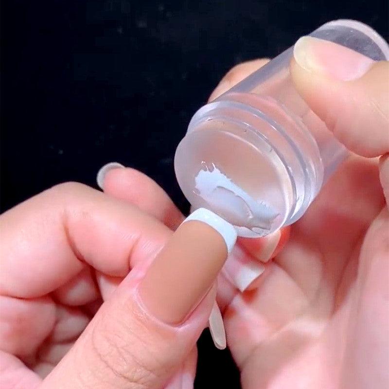 Netflix French Edge Smile Line V Line Do Nails - WOMONA.COM